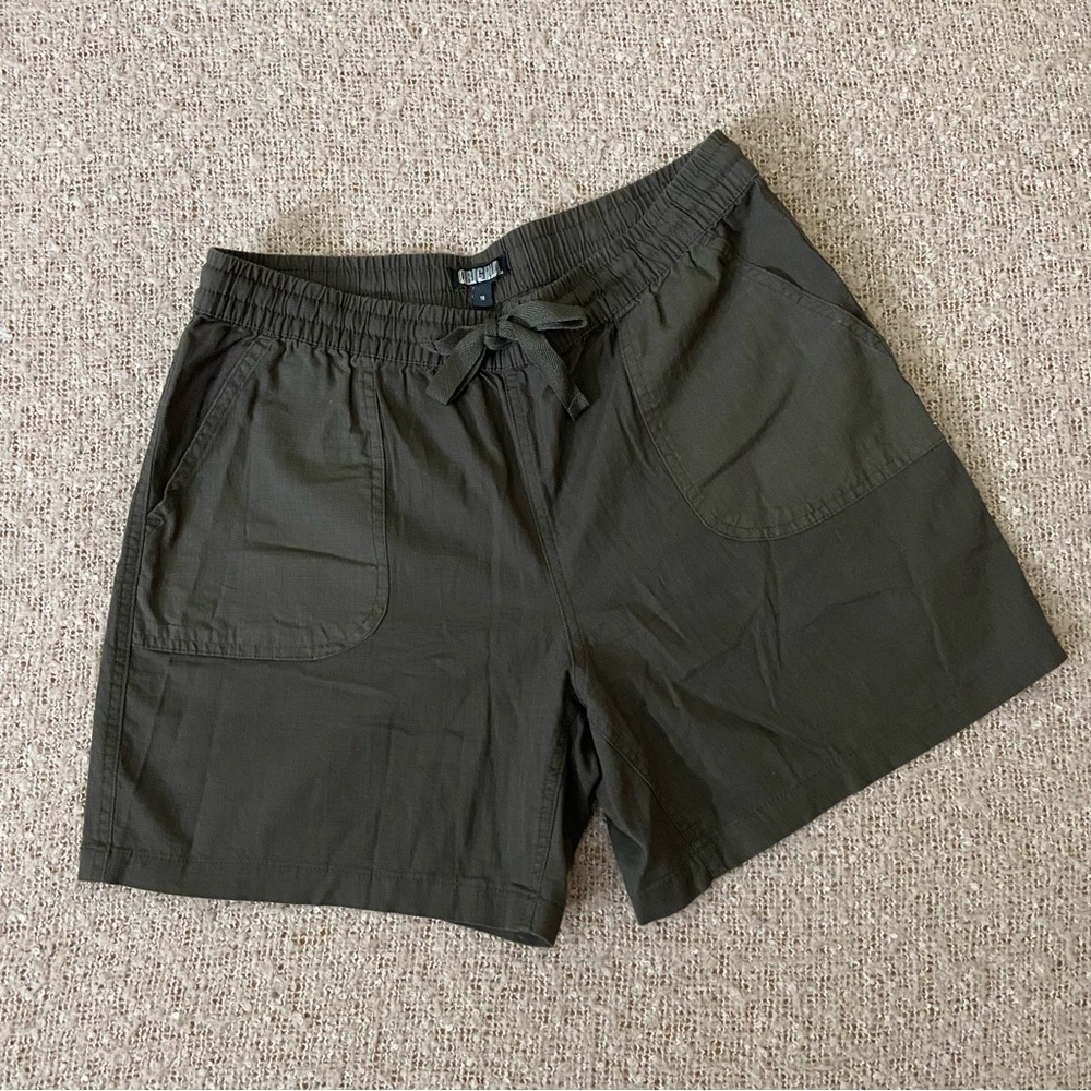 Nicole Miller Brown Cotton High Waisted Shorts
